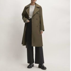 Everlane Olive Trench Coat